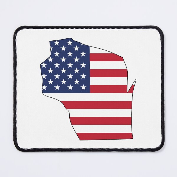 Item preview, American Flag Wisconsin designed and sold by OlivDesignsCo.