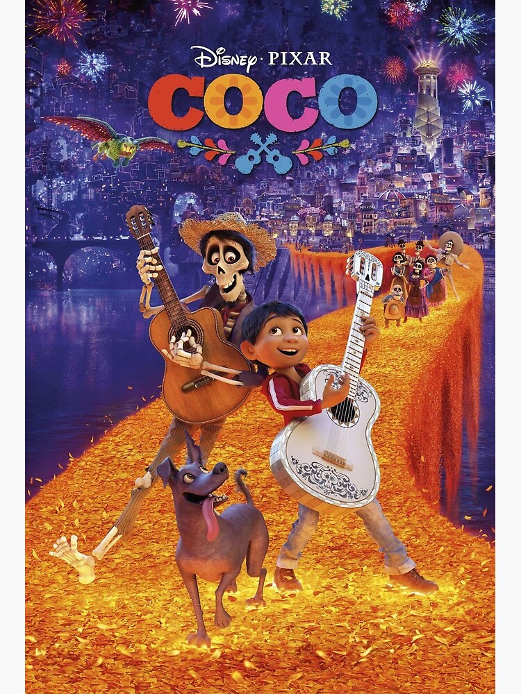 coco poster Art Board Print for Sale by melissaamendo