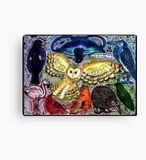 Birds of the Rainbow Canvas Print