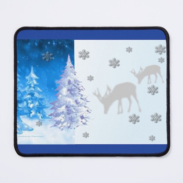 Item preview, A blue Christmas / Winter trees designed and sold by aldona.