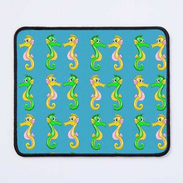 Item preview, Animated seahorses in a pattern - cute animals designed and sold by Hudson-Art.