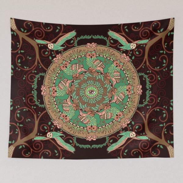 Item preview, Tree Spirit and Owl ★ designed and sold by Genie Wilson.