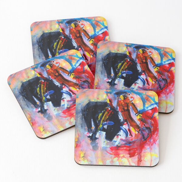Item preview, Bullfighting In Spain watercolor Painting designed and sold by KARTICK DUTTA.