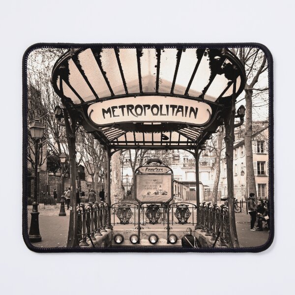 Item preview, Paris Metro Underground Train Station Metropolitain Sign designed and sold by Go Logo Designs.