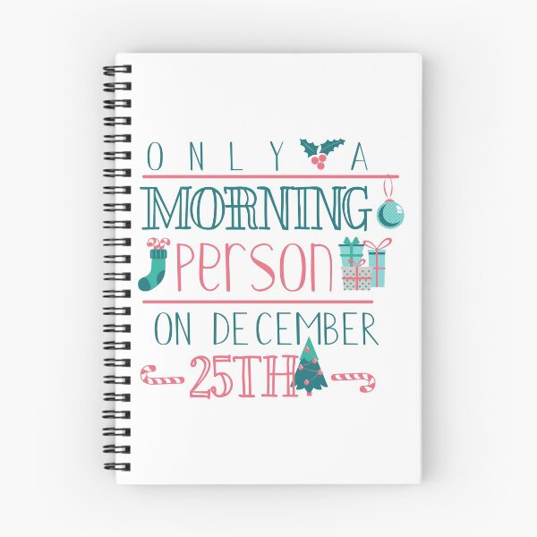 Item preview, Only a Morning Person On 25th December - Funny Typography designed and sold by Studio  Six.