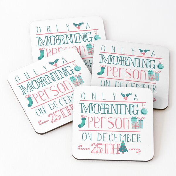 Item preview, Only a Morning Person On 25th December - Funny Typography designed and sold by Studio  Six.