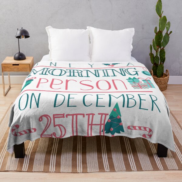 Item preview, Only a Morning Person On 25th December - Funny Typography designed and sold by Studio  Six.