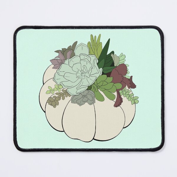 Item preview, Minimalistic White Succulent Pumpkin  designed and sold by Lady-Lilac.