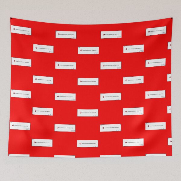Item preview, Social Interaction Not Supported designed and sold by Andantino.