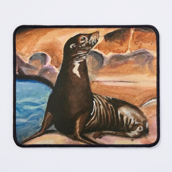 Item preview, Sea Lion Acrylic Painting designed and sold by Lady-Lilac.
