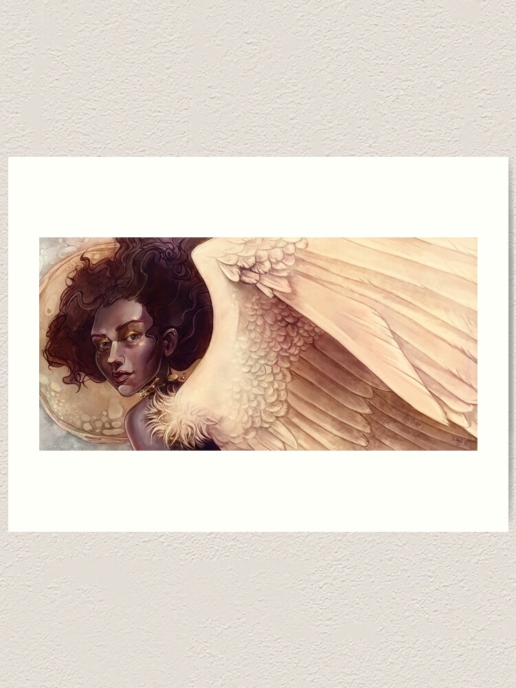Alternate view of Golden angel Art Print