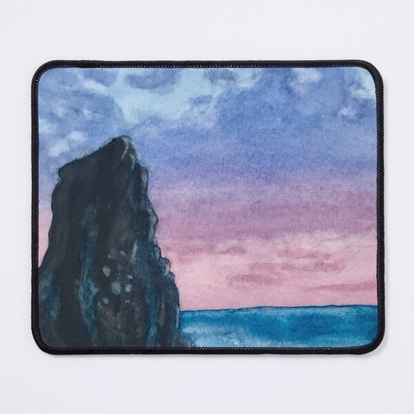 Item preview, Cloudy Ocean Sunrise Watercolor Painting  designed and sold by Lady-Lilac.