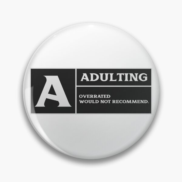 Aperçu de l'œuvre L'adulte ne recommanderait pas créée et vendue par crazydotdesigns.