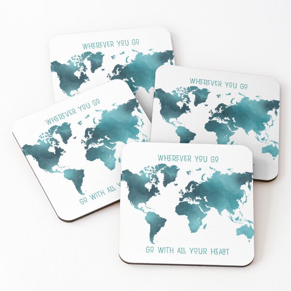 Item preview, Wherever You Go World Map designed and sold by UrbanEpiphany.