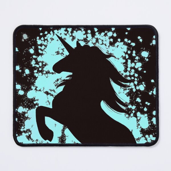 Item preview, Rearing Blue Unicorn Silhouette designed and sold by Lady-Lilac.