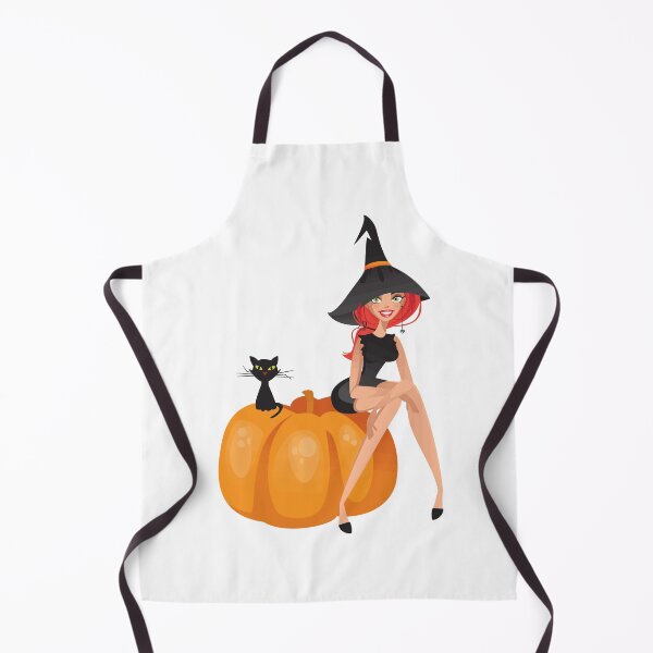 Item preview, Cute Witch Sitting on A Pumpkin designed and sold by ArtEntwined.