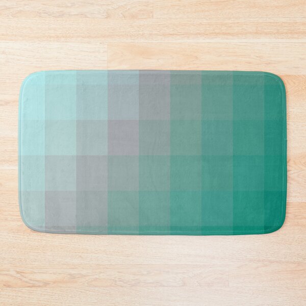 Item preview, green blue graphic design geometric pixel square pattern abstract background designed and sold by Mrvell.