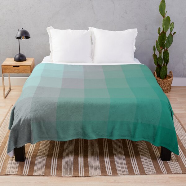 Item preview, green blue graphic design geometric pixel square pattern abstract background designed and sold by Mrvell.