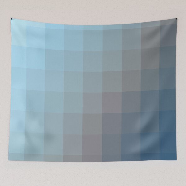 Item preview, blue graphic design geometric pixel square pattern abstract background designed and sold by Mrvell.
