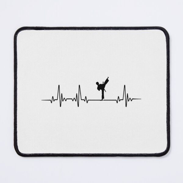 Item preview, TAEKWONDO HEARTBEAT BLACK| Perfect Gift| taekwondo designed and sold by joandoria.