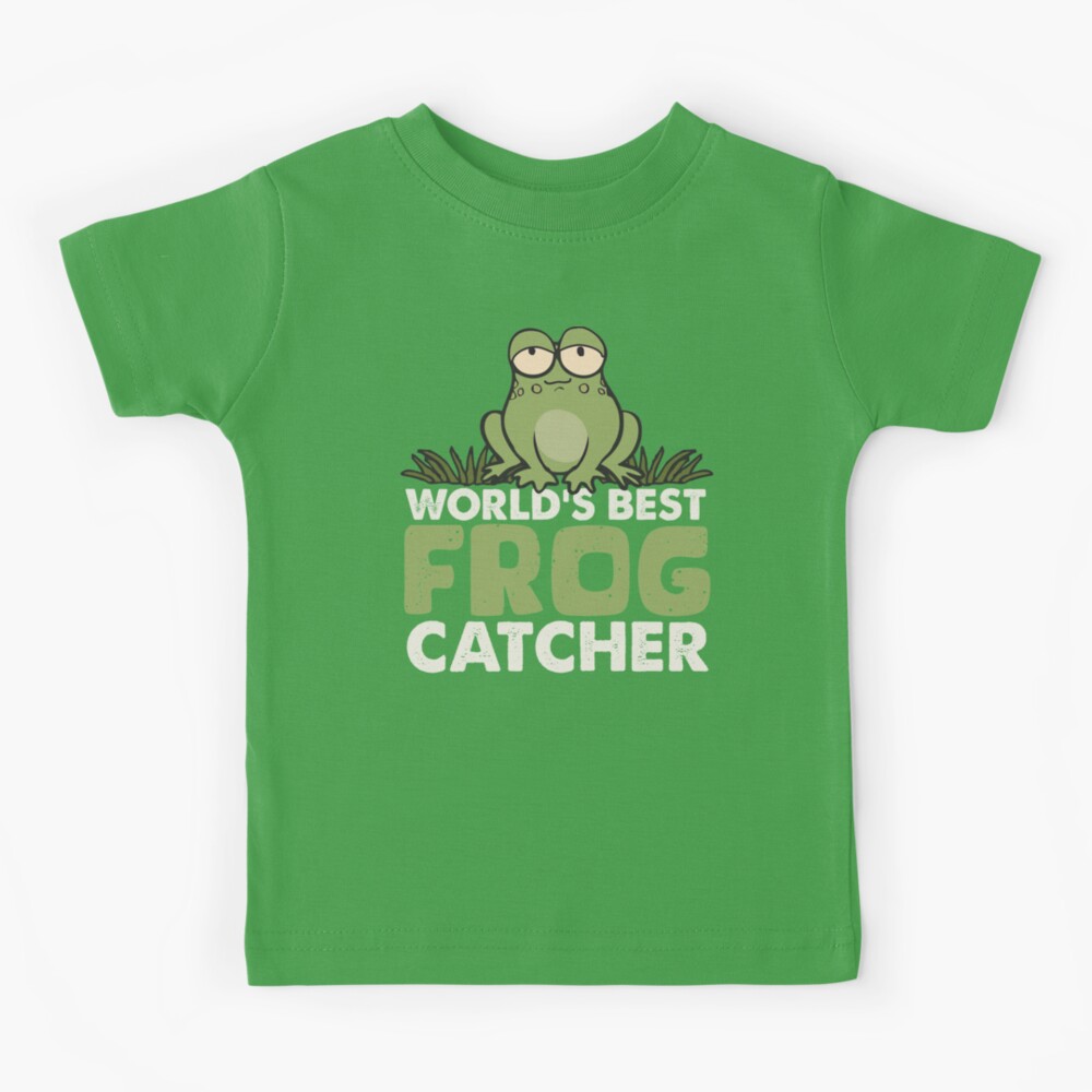 Funny Worlds Best Frog Catcher Kids Boys Tote Bags - TeeHex