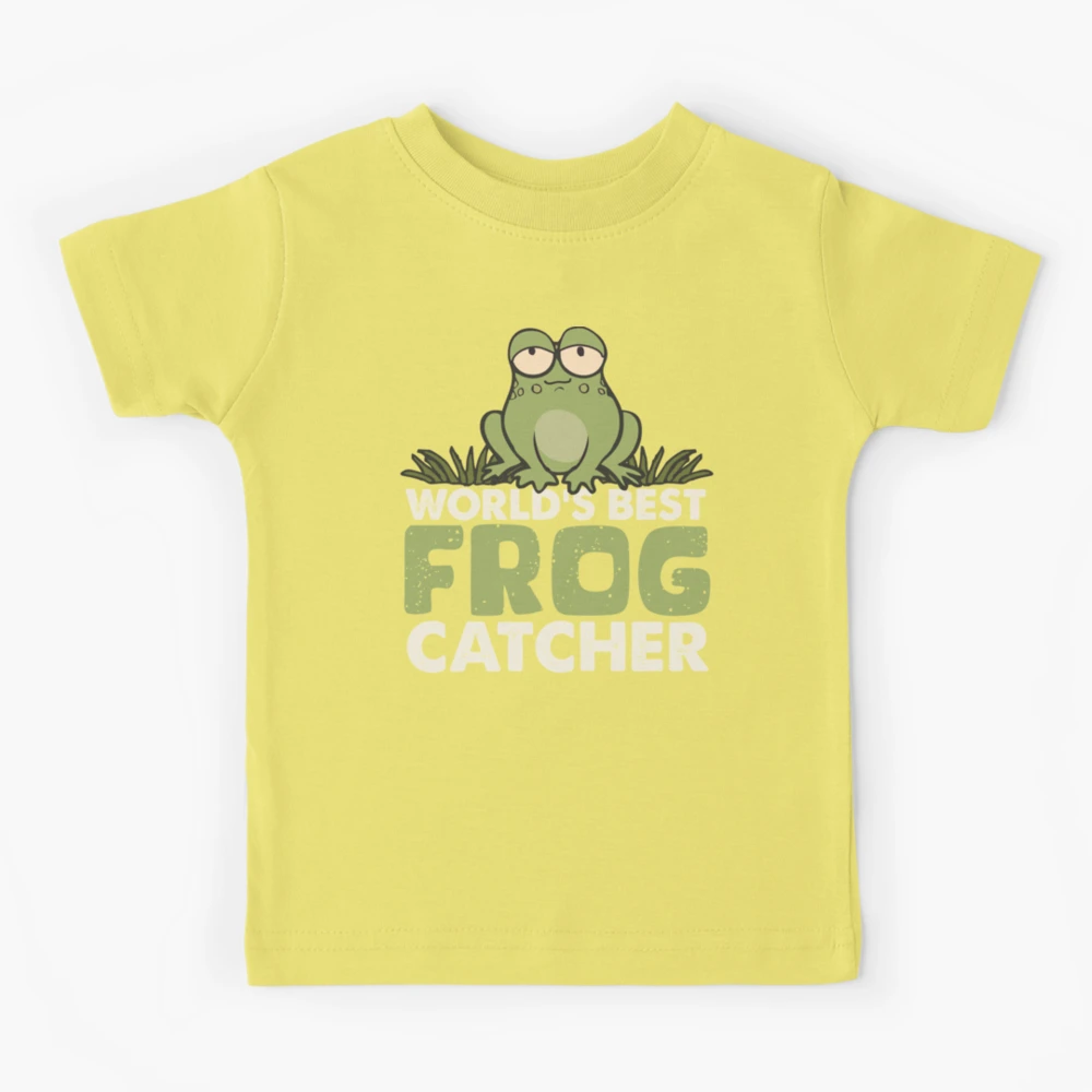 Frog catching butterflies | Kids T-Shirt