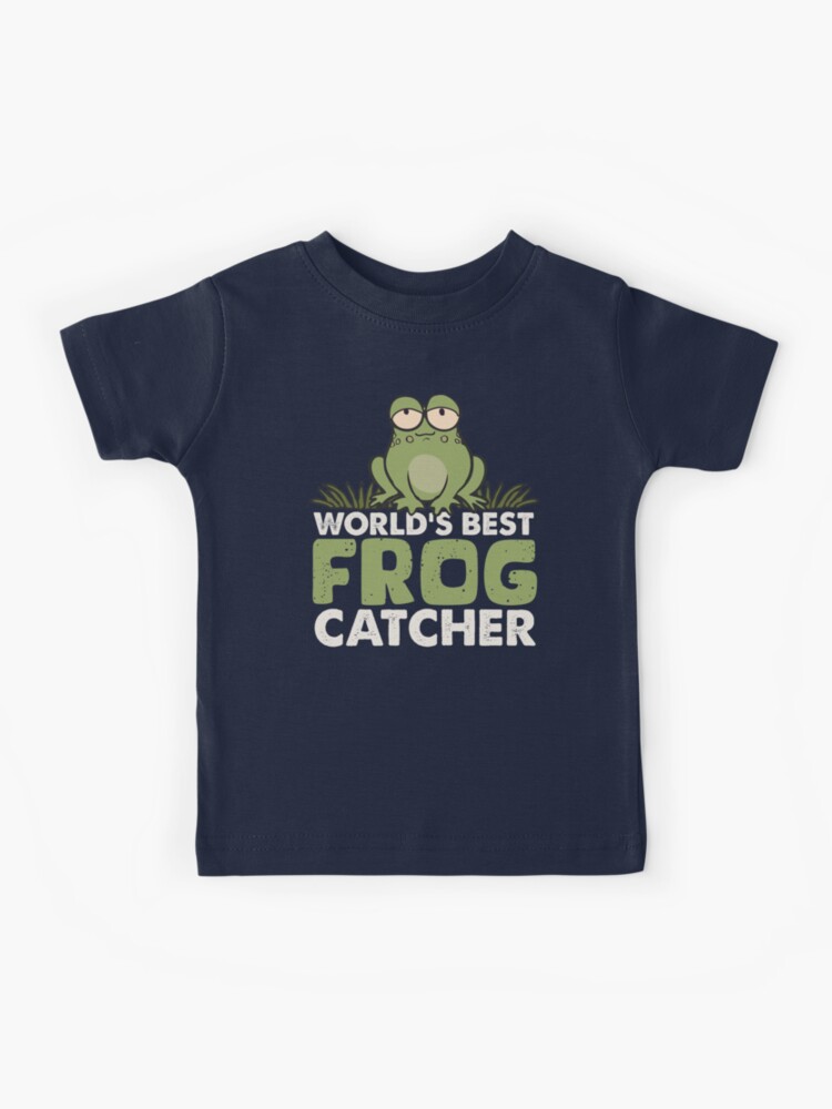 World's Best Frog Catcher Funny Gifts for Kids Who Love Catching Frogs  Kids T-Shirt for Sale by alenaz