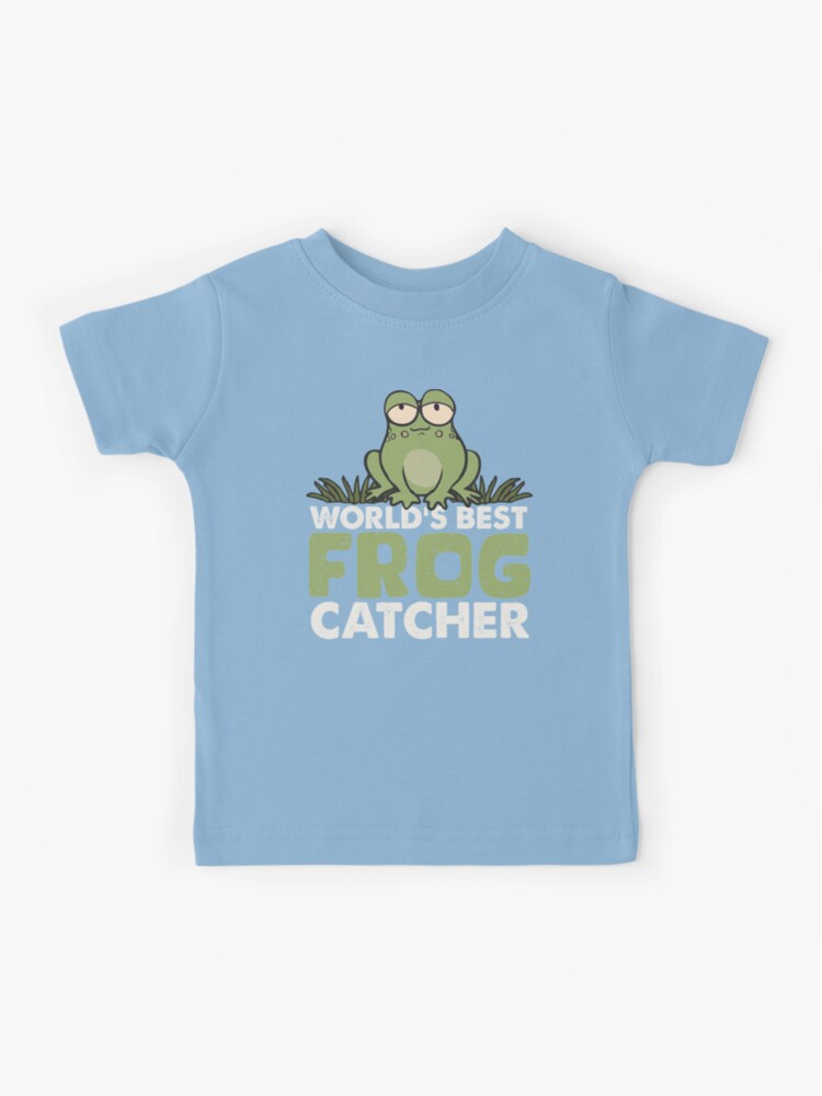 World's Best Frog Catcher Funny Gifts for Kids Who Love Catching Frogs  Kids T-Shirt for Sale by alenaz