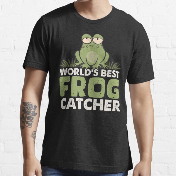 World's Best Frog Catcher Funny Gifts for Kids Who Love Catching Frogs  Essential T-Shirt for Sale by alenaz