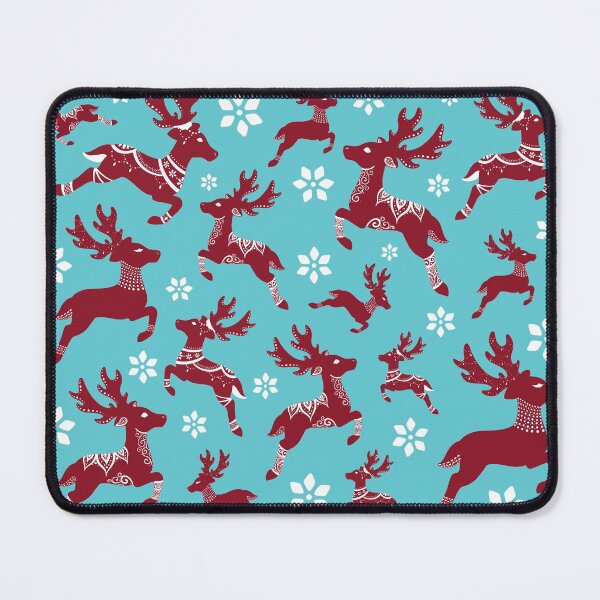Item preview, Blue Christmas Reindeer Pattern designed and sold by Lady-Lilac.