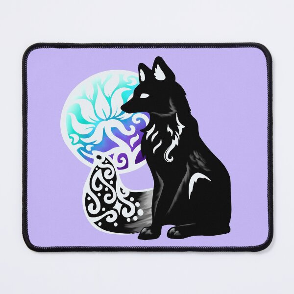 Item preview, Floral Black Fox designed and sold by Lady-Lilac.