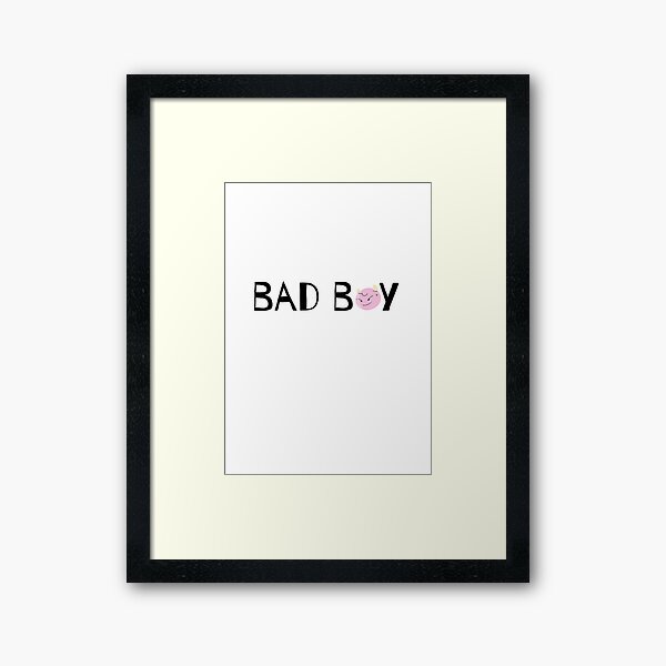 bad boy Framed Art Print