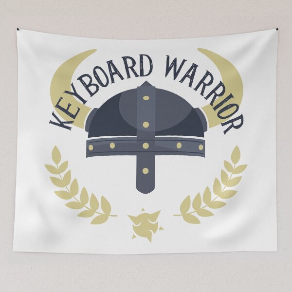 Item preview, Keyboard Warrior - Funny Illustration designed and sold by Studio  Six.