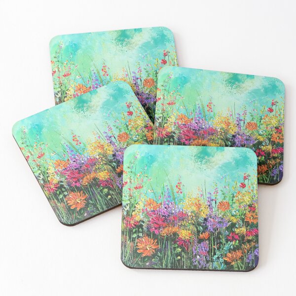 Item preview, Garden Magic , colourful contemporary floral design designed and sold by ColetteBaumback.