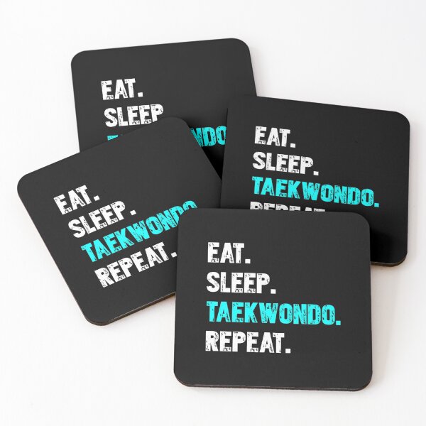 Item preview, Eat Sleep Taekwondo Repeat Gift Taekwondo Kick Martial Arts| Perfect Gift| taekwondo designed and sold by joandoria.