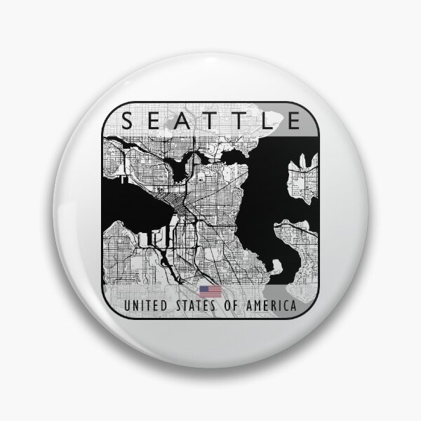 Item preview, SEATTLE MAP USA designed and sold by hatimelhag.