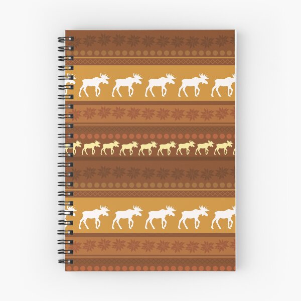 Item preview, Moose Brown Repeating Pattern designed and sold by Luna Doodle Design.