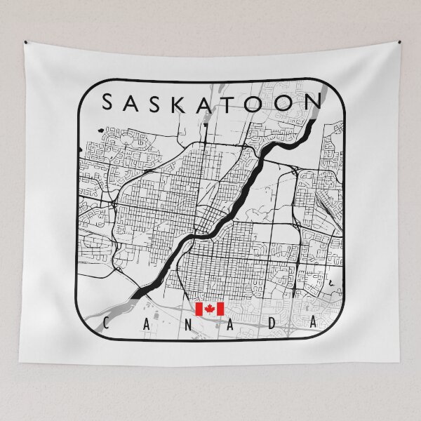Item preview, SASKATOON MAP CANADA designed and sold by hatimelhag.