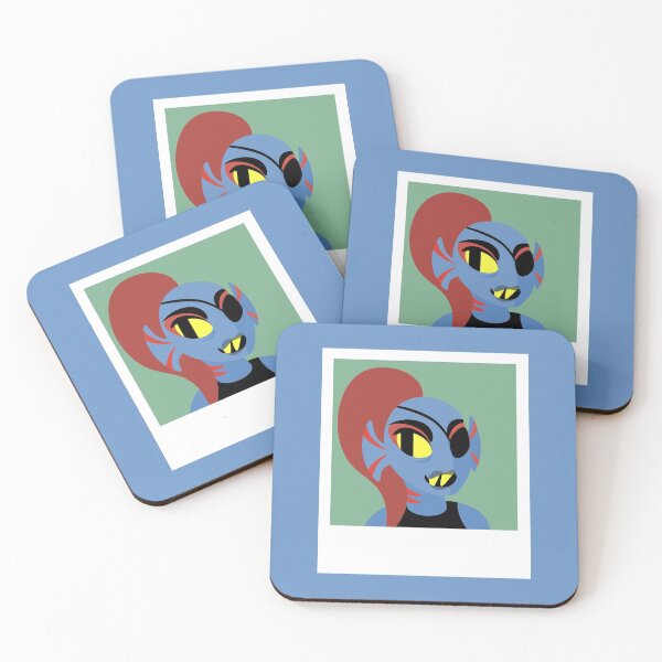 Item preview, Undyne Undertale Polaroid (no text) designed and sold by libraryrat.