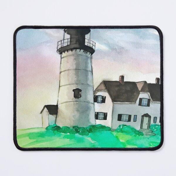 Item preview, Sunset Lighthouse Watercolor Painting designed and sold by Lady-Lilac.