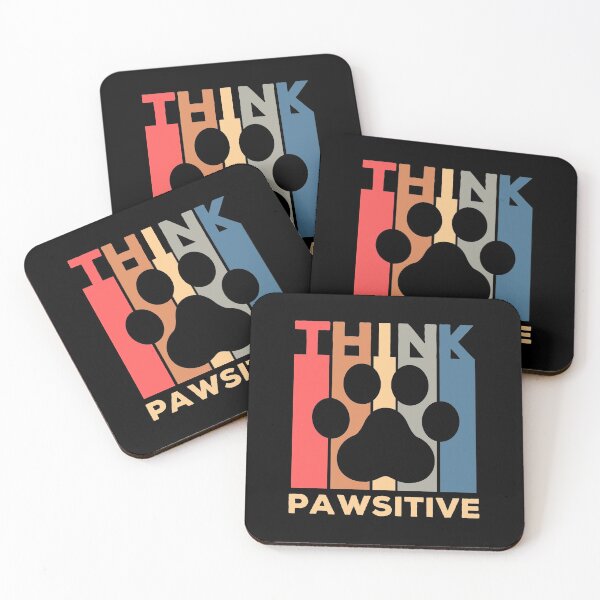 Item preview, Think Pawsitive - Vintage Animal Lovers designed and sold by ohmier.