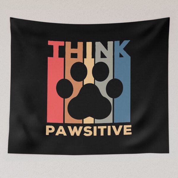 Item preview, Think Pawsitive - Vintage Animal Lovers designed and sold by ohmier.