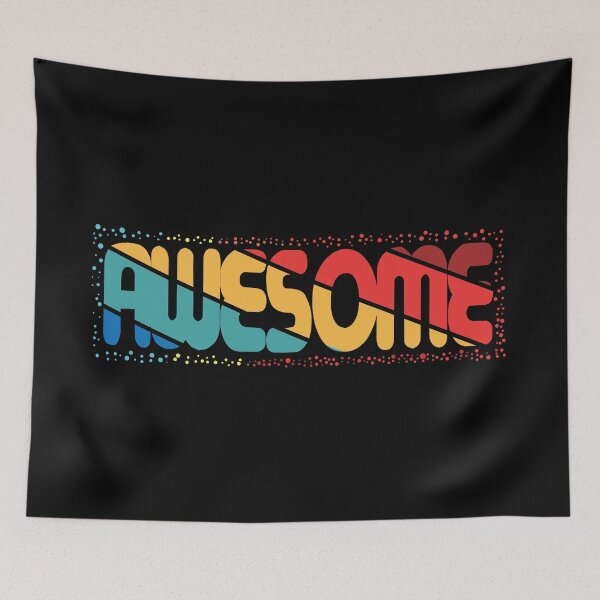 Item preview, Awesome Retro Message designed and sold by inPhocusStudio.