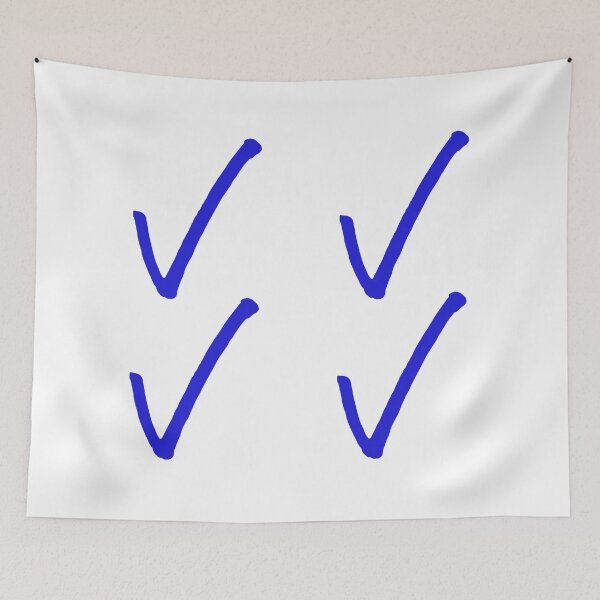 Item preview, Medium Blue Check Mark Symbol 4 pack designed and sold by Loving-school.