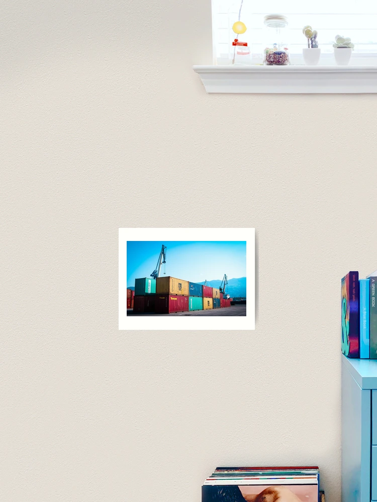 Thumbnail 2 von 3, Kunstdruck, Container-Terminal designt und verkauft von Riko2us.