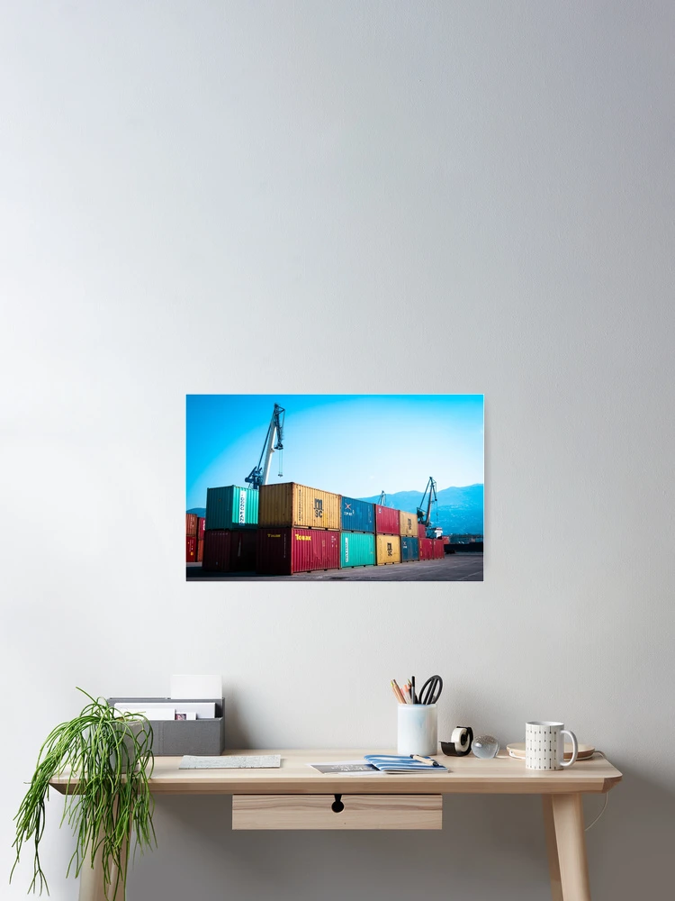 Thumbnail 2 of 3, Poster, Container terminal designed and sold by Riko2us.