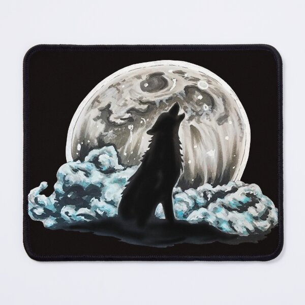 Item preview, Wolf Howling at the Moon Silhouette designed and sold by Lady-Lilac.