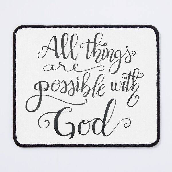 Item preview, All Things Are Possible with God Quote designed and sold by Lady-Lilac.