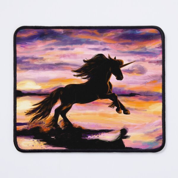 Item preview, Black Unicorn at Sunset Beach designed and sold by Lady-Lilac.