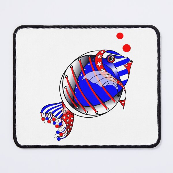 Item preview, Alvesart - Fish in the colors of the US flag designed and sold by Alvesart.